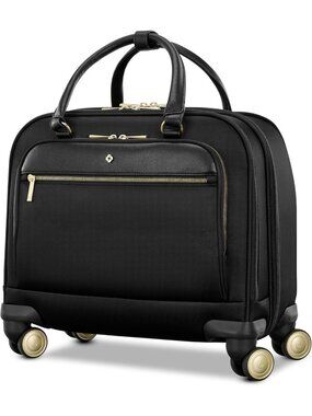 Stylish Carry-On Rolling Laptop Bag with USB, Padded Sleeves & Smooth Wheels